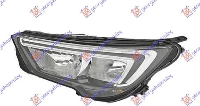 HEAD LAMP ELECT. W/LED DRL (E) (DEPO)