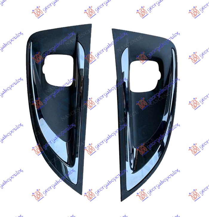 FOG LAMP BLACK W/CHROME (SET) (LED)