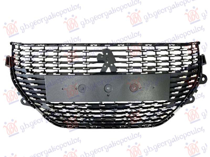 GRILLE BLACK W/CHROME MOULDINGS