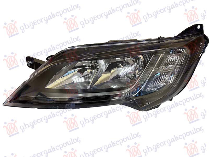 HEAD LAMP ELECTRICAL BLACK W/LED DRL (E) (TURKEY)