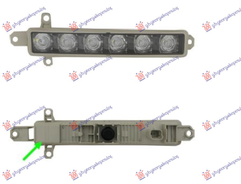 DAYTIME RUNNING LIGHT LED DARK SMOKE (E)