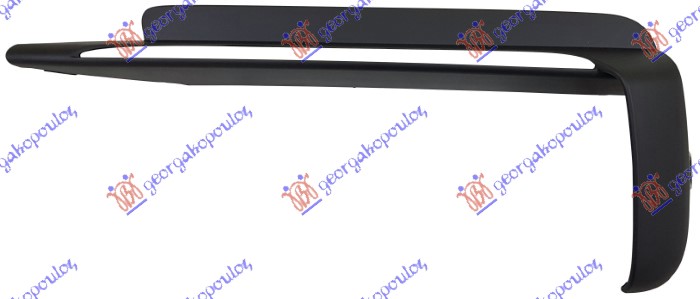 FRONT BUMPER GRILLE SIDE MOULDING UPPER BLACK