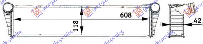 ΨΥΓΕΙΟ 2.9-S 3.2-S 3.4 ΒΕΝΖ (61x12x4.2) ΚΕΝΤΡΙΚΟ (MAHLE BEHR)