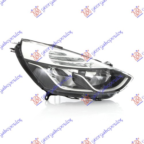 HEAD LAMP ELECT. W/CHROME MOULD. (E) (DEPO)