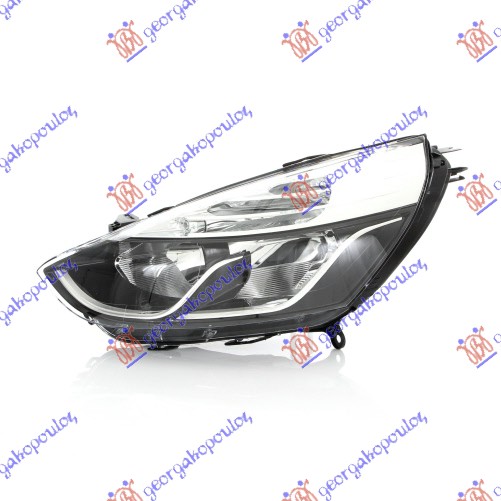 HEAD LAMP ELECT. W/CHROME MOULD. (E) (DEPO)