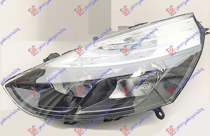 HEAD LAMP ELECT. BLACK (MARELLI)