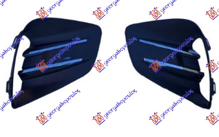 FRONT BUMPER SIDE GRILLE (W/MOULDINGS) (SET)