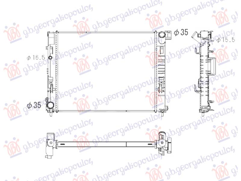 RADIATOR 1.5 Blue DCI Micro Hybrid DIESEL MANUAL (510x398) (NRF)