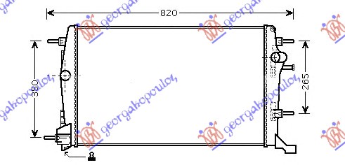 RADIATOR 1.6-2.0 DIESEL DCi (650x430x34)