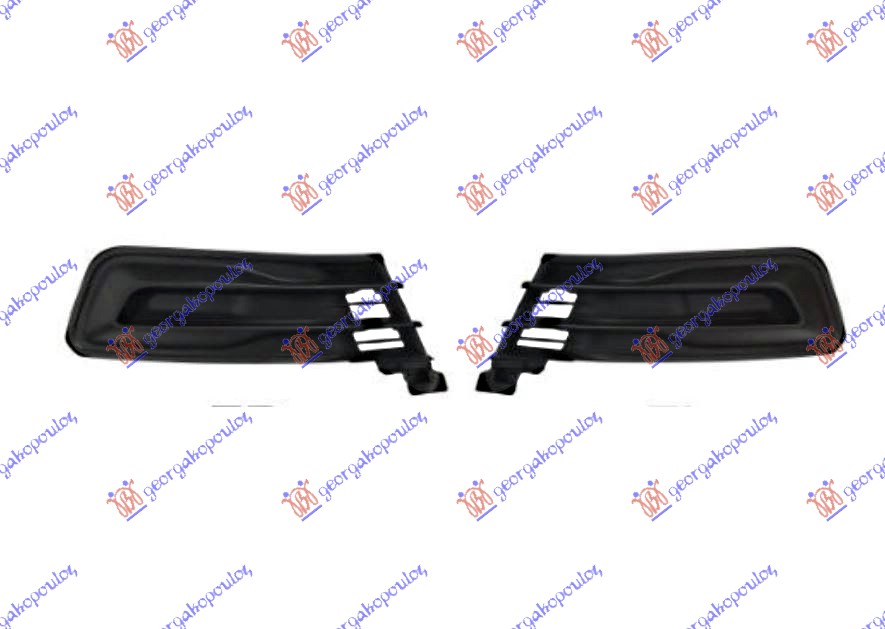 FRONT BUMPER GRILLES (W/O FOG LAMP HOLE)HOLES) (SET)