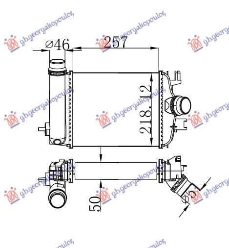 ΨΥΓΕΙΟ INTERCOOLER 1.3 TCE ΠΕΤΡΕΛΑΙΟ (257x218)