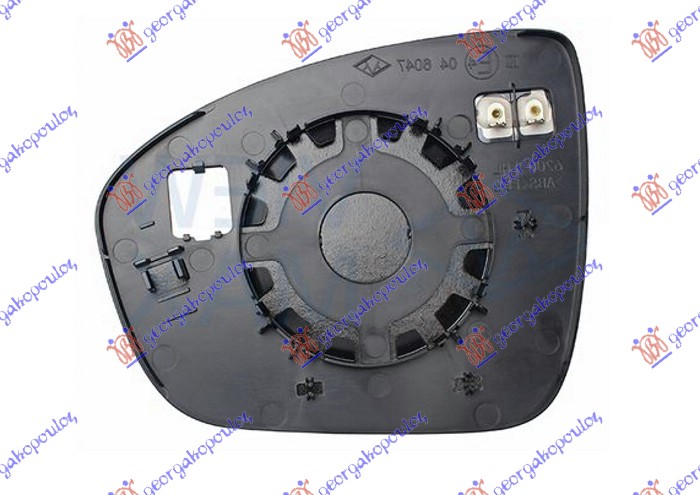 DOOR MIRROR GLASS HEATED (ASPHERICAL GLASS)