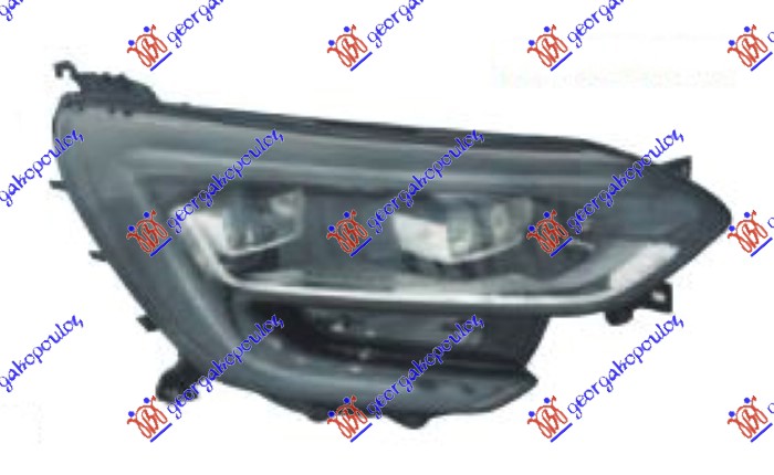 ΦΑΝΟΣ ΕΜΠΡΟΣ FULL LED ΜΑΥΡΟ (E) (TYC)