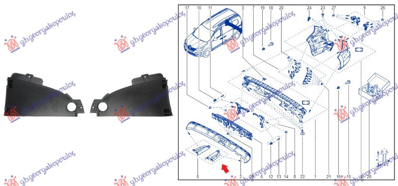 REAR SPOILER BRACKET (SET)