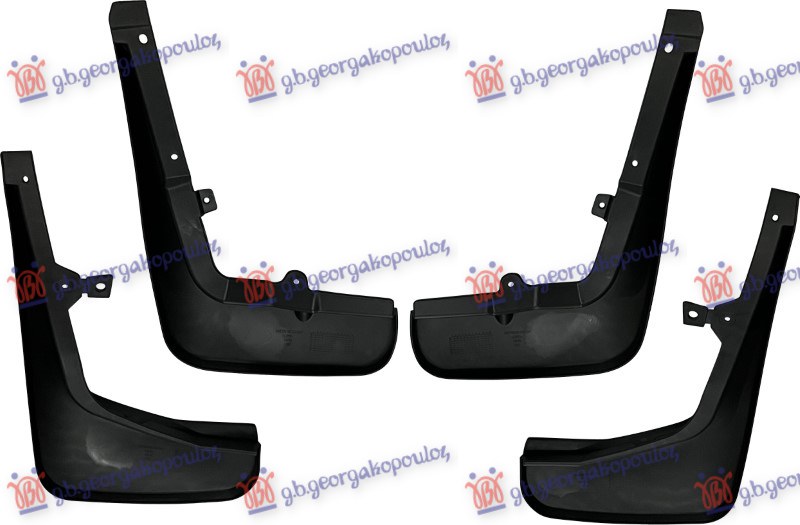 MUD FLAPS FRONT-REAR (4PCS)
