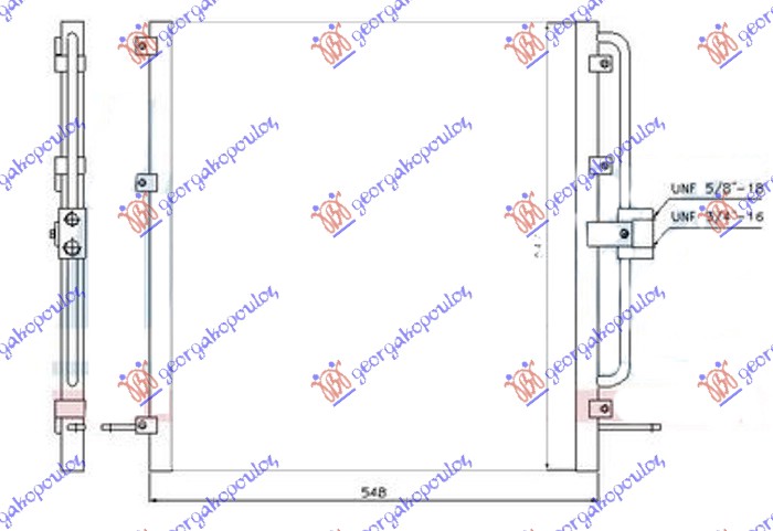 ΨΥΓΕΙΟ A/C 4.0-4.6i V8 ΒΕΝΖΙΝΗ - 2.5TD ΠΕΤΡΕΛΑΙΟ (548x547x22)