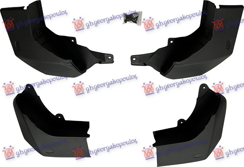 MUD FLAPS FRONT-REAR (4PCS) 09-