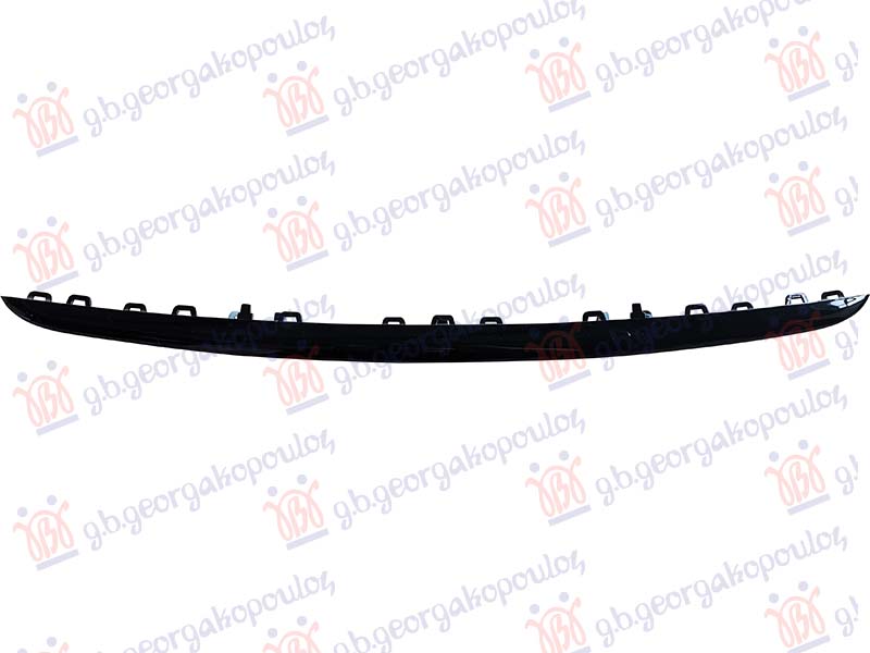 FRONT BUMPER GRILLE MOULDING GLOSS BLACK