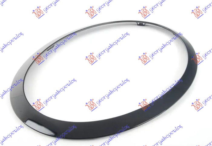 HEAD LAMP FRAME BLACK POLISHED