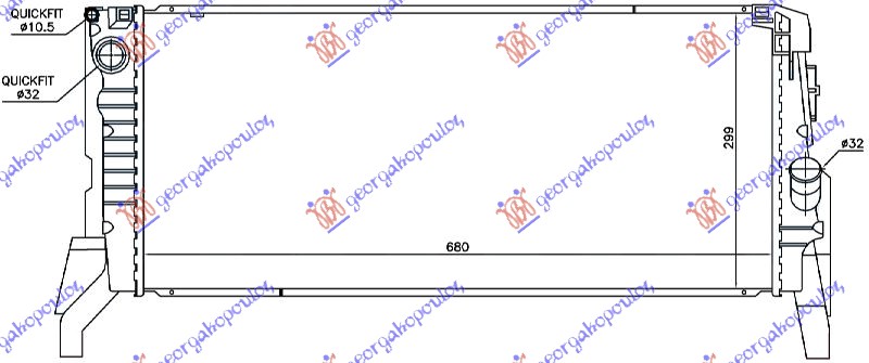 ΨΥΓΕΙΟ ΝΕΡΟΥ 2.0 (COOPER S) ΒΕΝΖΙΝΗ ΜΗΧΑΝΙΚΟ-ΑΥΤΟΜΑΤΟ (688x299x27)