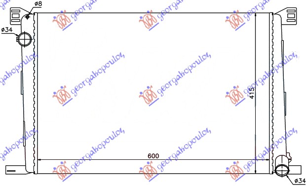 ΨΥΓΕΙΟ 1.4-1.6i16V ΒΕΝ +/-AC (60x42) (MAHLE BEHR PREMIUM LINE)