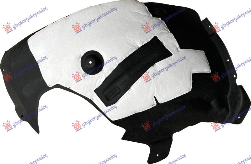 FRONT INNER PLASTIC FENDER (REAR PART) (W/SOUND INSULATION)