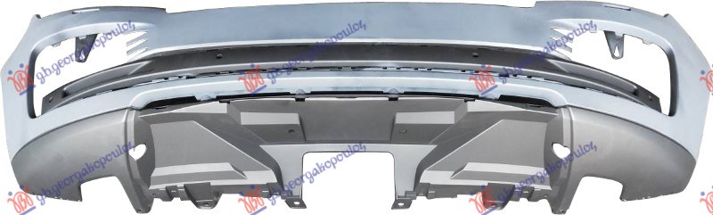 FRONT BUMPER PRIMED (W/6 PDC & WASHER HOLES)