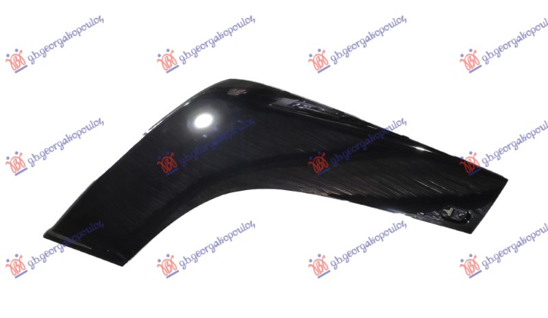 REAR BUMPER SIDE MOULDING PAINTED BLACK