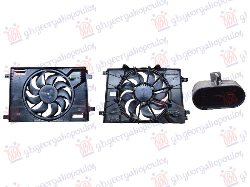 COOLING FAN SINGLE PETROL/HYBRID