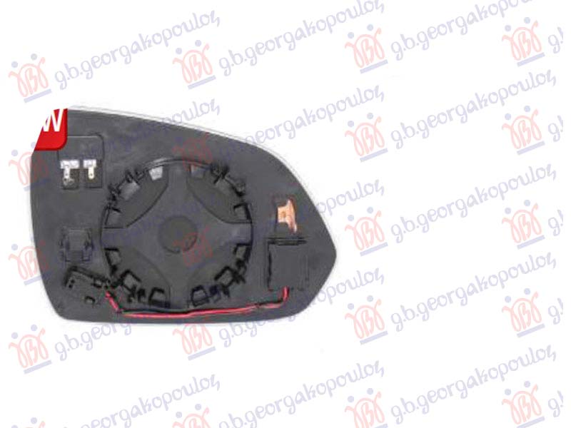 DOOR MIRROR GLASS HEATED (W/BLIS) (2 + 2 Pin) (CONVEX GLASS)