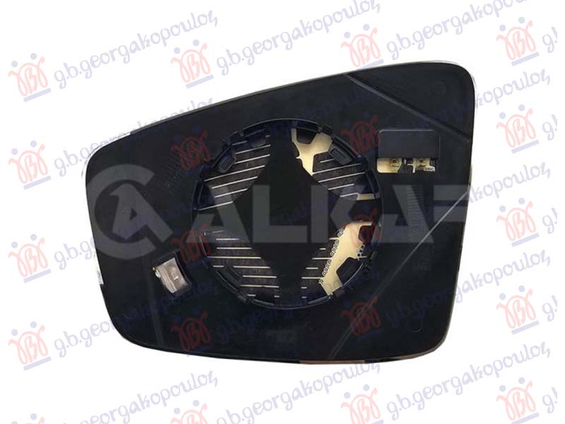 DOOR MIRROR GLASS HEATED (2pin) (CONVEX GLASS)