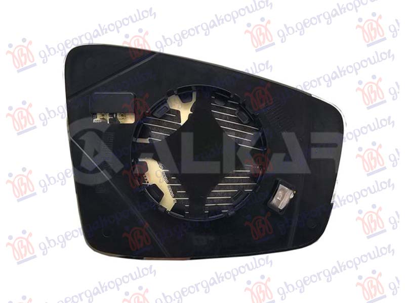 DOOR MIRROR GLASS HEATED (2pin) (CONVEX GLASS)