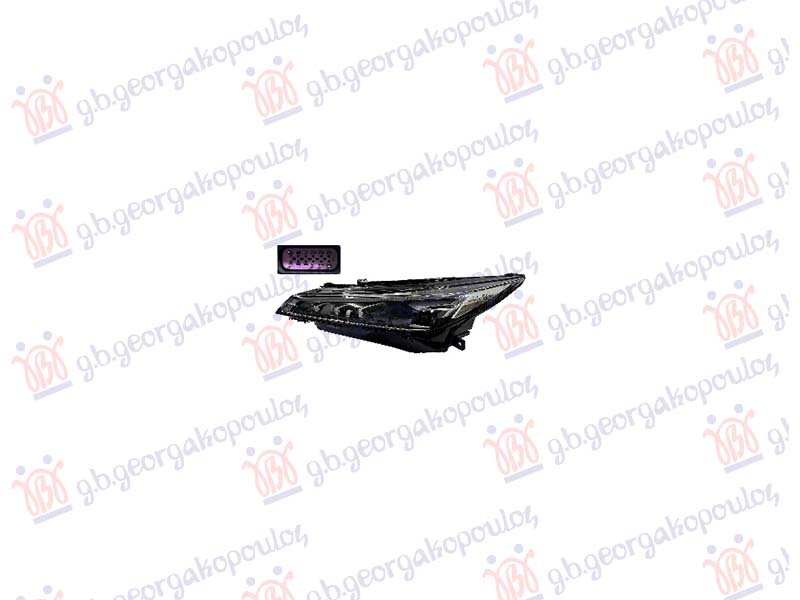 HEAD LAMP W/LED DRL (W/MOTOR)