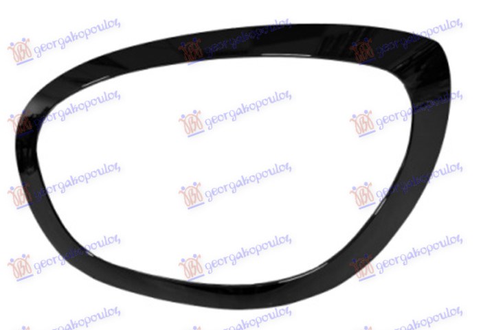 HEAD LAMP FRAME (BLACK POLISHED)