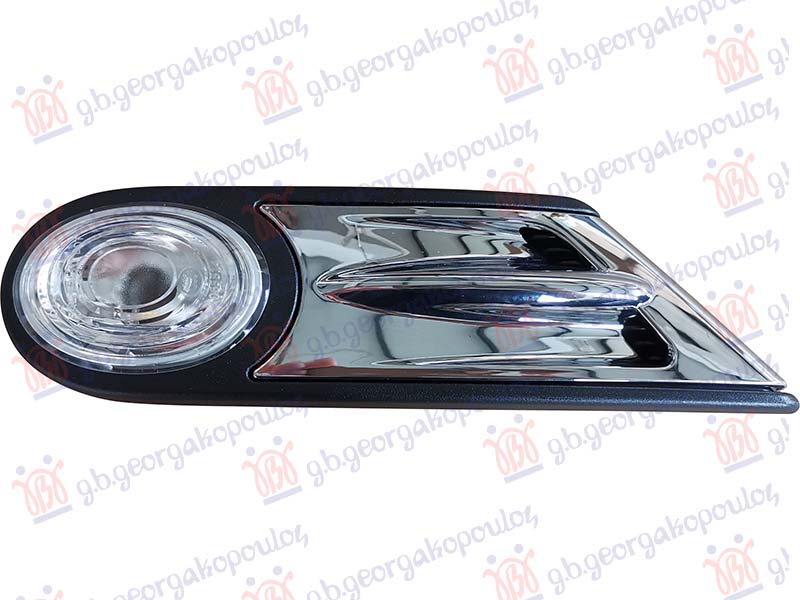 SIDE LAMP WHITE (W/FRAME & CHROME) (S/JCW)