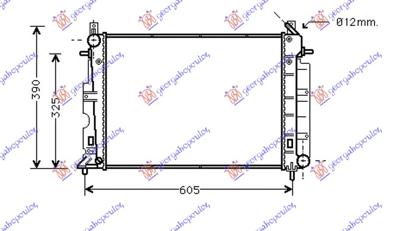 ΨΥΓΕΙΟ 2.0i16V-2.2TID (50x35x3,2) ΜΗΧ.