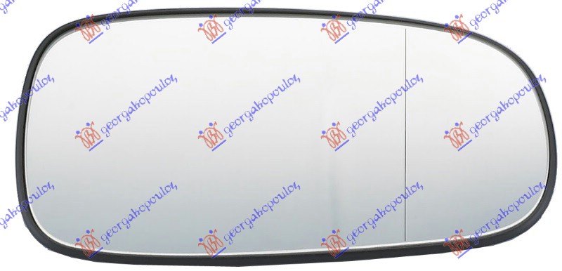 DOOR MIRROR GLASS HEATED  (ASPHERICAL GLASS)