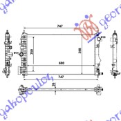 ΨΥΓΕΙΟ 2,0 TURBO +/-A/C(68x40) ΑΥΤΟΜ.