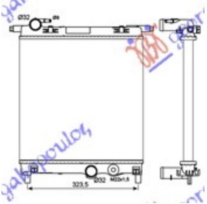 ΨΥΓΕΙΟ ΝΕΡΟΥ 1,0i-12V (35x36x1,9) (KOYO)