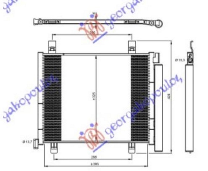 ΨΥΓΕΙΟ A/C 1.0i -12V (400x330x16) (KOYO)