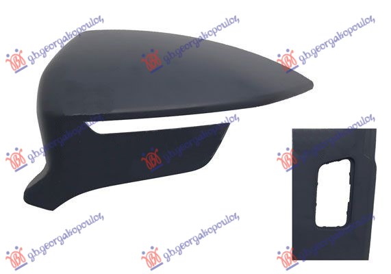 DOOR MIRROR COVER PRIMED (W/SIDE ASSIST)