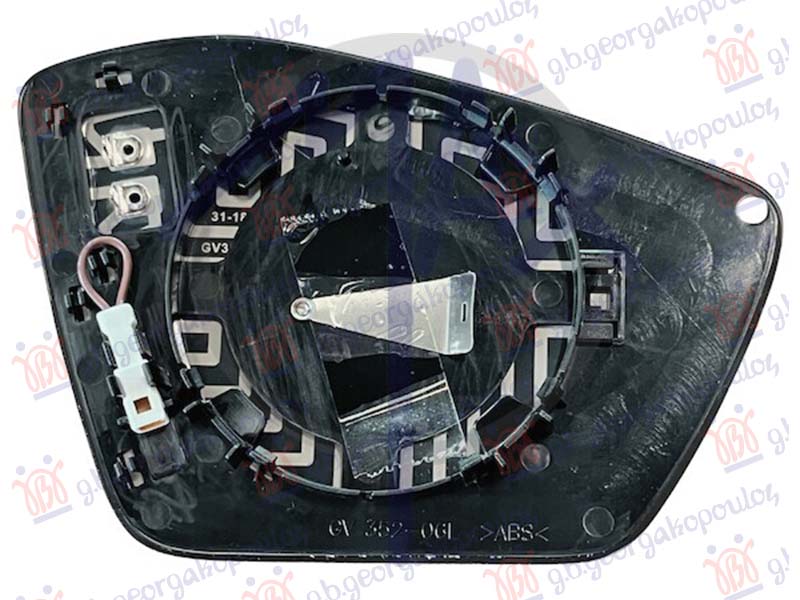 DOOR MIRROR GLASS HEATED (W/O DIMMING - W/ CABLE CANCEL CHECK ERROR)
