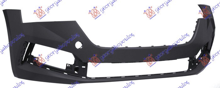 FRONT BUMPER BLACK (W/FOG LAMP) (W & W/O PDS & WASH HO)