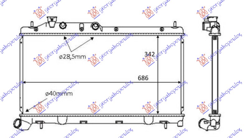 ΨΥΓΕΙΟ 2.0-2.5i-16V(34x68.5x16) AYTOM.