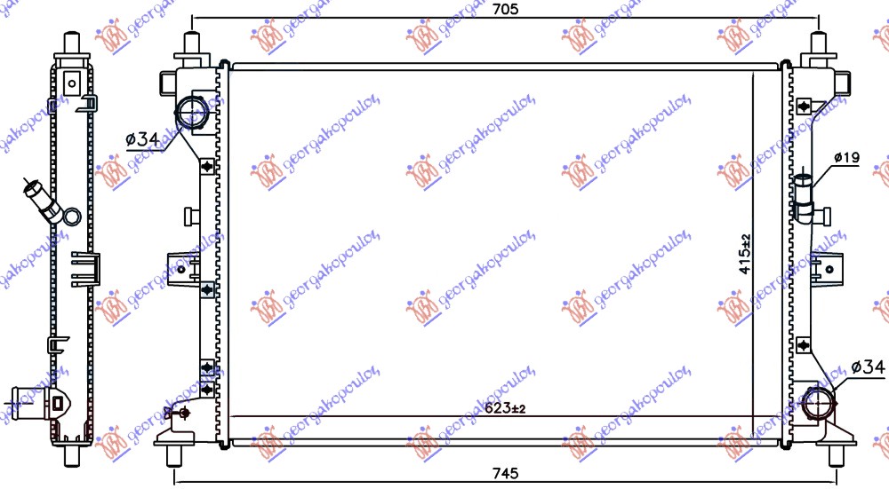 ΨΥΓΕΙΟ 1.6 DDiS ΠΕΤΡΕΛΑΙΟ ΜΗΧΑΝΙΚΟ (623x415x27) (KOYO)