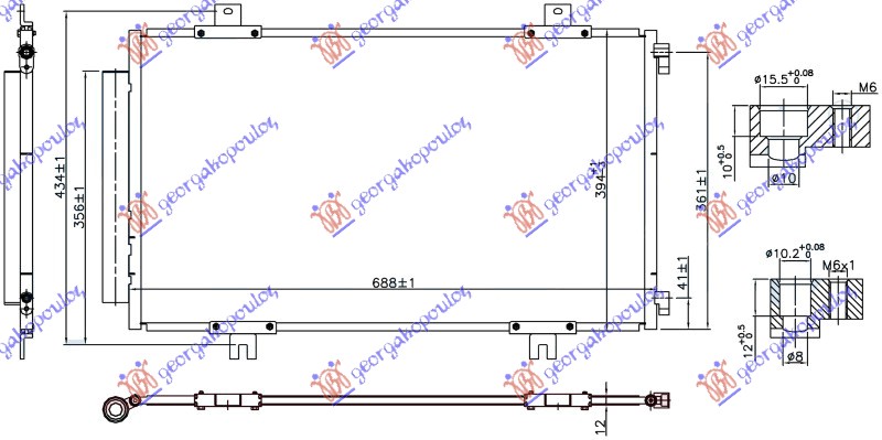 ΨΥΓΕΙΟ A/C 1.6 16v ΒΕΝΖΙΝΗ (688x394x12)