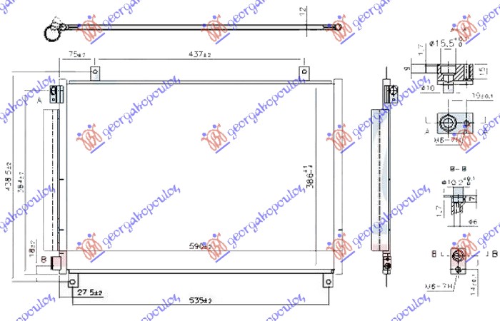 ΨΥΓΕΙΟ A/C 1.0-1.2 ΒΕΝΖΙΝΗ (555x405x12)