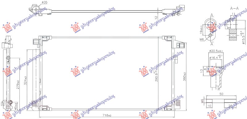 ΨΥΓΕΙΟ A/C 1.8 HYBRID ΒΕΝΖΙΝΗ (675x375x12) (KOYO)