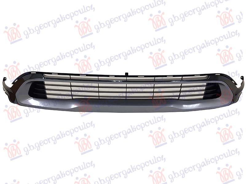 FRONT BUMPER GRILLE LOWER MOULDING GRAY