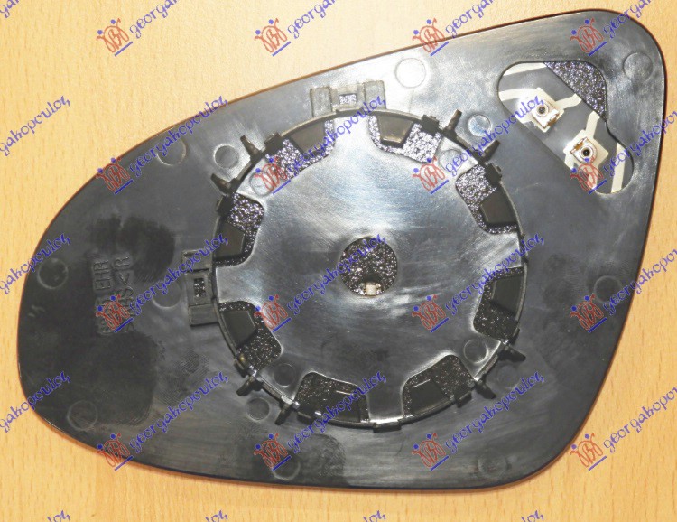 DOOR MIRROR GLASS HEATED (ROUND BASE) (FRANCE)  (CONVEX GLASS)